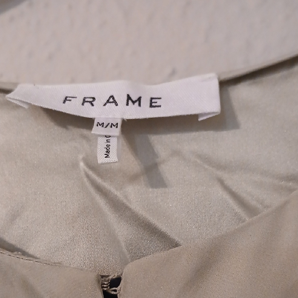 Frame Denim‎ Gray Pleated 3/4 Sleeve Blouse - Picture 2 of 11